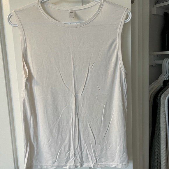 Basic White Loose Tank - Picture 1 of 1